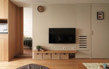 休閑簡潔日式風格70平米一居室裝修效果圖